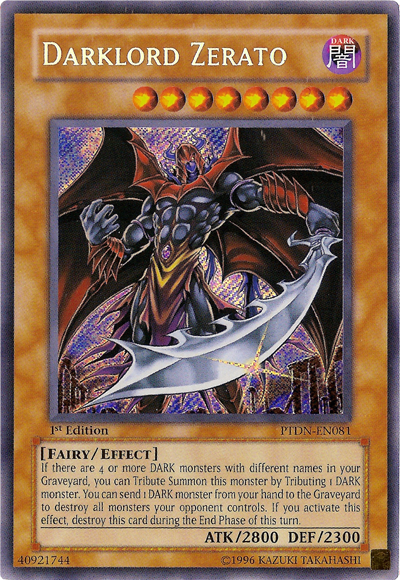 Darklord Zerato [PTDN-EN081] Secret Rare | Jomio and Rueliete's Cards and Comics