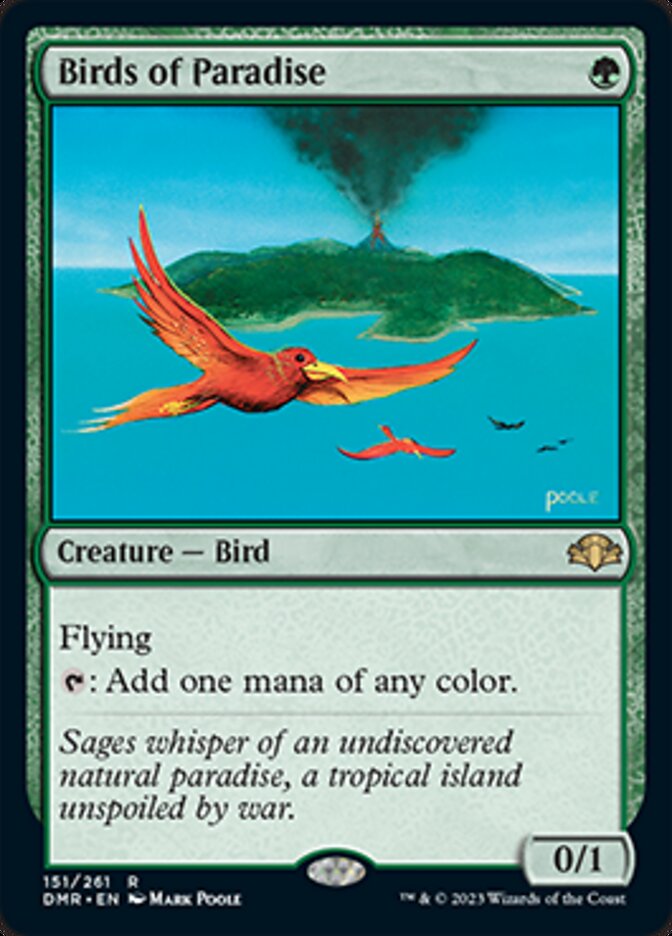 Birds of Paradise [Dominaria Remastered] | Jomio and Rueliete's Cards and Comics