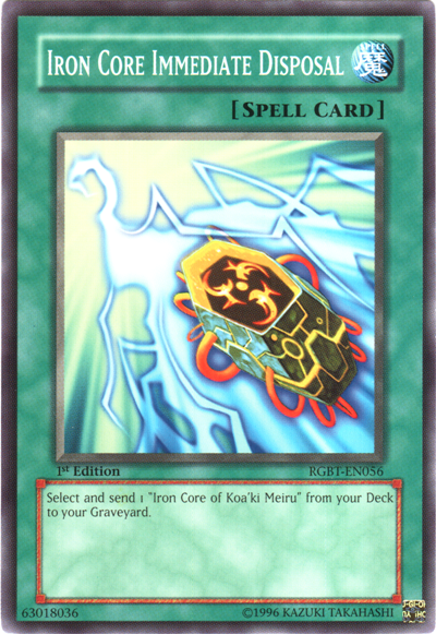 Iron Core Immediate Disposal [RGBT-EN056] Common | Jomio and Rueliete's Cards and Comics
