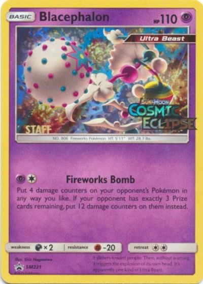 Blacephalon (SM221) (Staff Prerelease Promo) [Sun & Moon: Black Star Promos] | Jomio and Rueliete's Cards and Comics