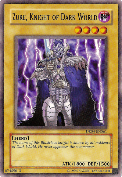 Zure, Knight of Dark World [DR04-EN061] Common | Jomio and Rueliete's Cards and Comics