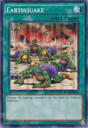 Earthquake (Shatterfoil) [BP03-EN150] Common | Jomio and Rueliete's Cards and Comics