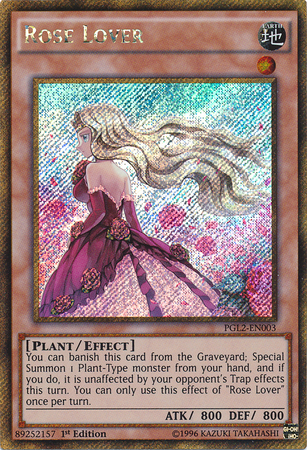 Rose Lover [PGL2-EN003] Gold Secret Rare | Jomio and Rueliete's Cards and Comics