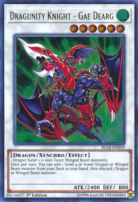 Dragunity Knight - Gae Dearg [BLLR-EN059] Ultra Rare | Jomio and Rueliete's Cards and Comics