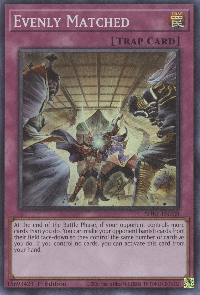 Evenly Matched [SDBT-EN038] Super Rare | Jomio and Rueliete's Cards and Comics