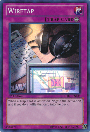 Wiretap [DRLG-EN035] Super Rare | Jomio and Rueliete's Cards and Comics
