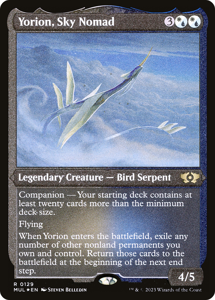 Yorion, Sky Nomad (Foil Etched) [Multiverse Legends] | Jomio and Rueliete's Cards and Comics