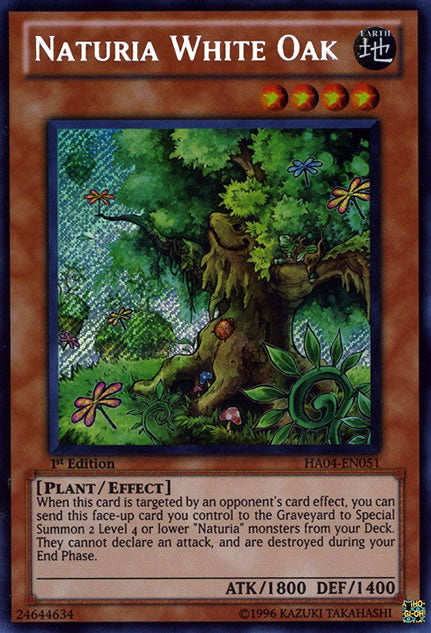 Naturia White Oak [HA04-EN051] Secret Rare | Jomio and Rueliete's Cards and Comics