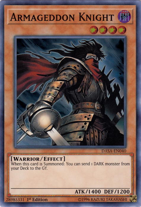 Armageddon Knight [DASA-EN040] Super Rare | Jomio and Rueliete's Cards and Comics