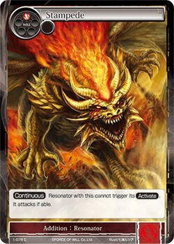 Stampede (1-078) [The Dawn of Valhalla] | Jomio and Rueliete's Cards and Comics