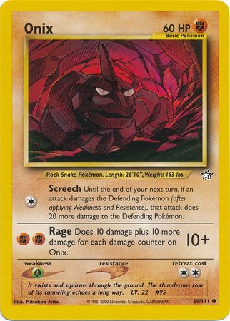 Onix (69/111) [Neo Genesis Unlimited] | Jomio and Rueliete's Cards and Comics