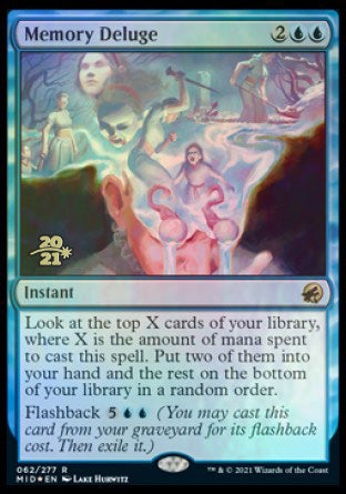 Memory Deluge [Innistrad: Midnight Hunt Prerelease Promos] | Jomio and Rueliete's Cards and Comics