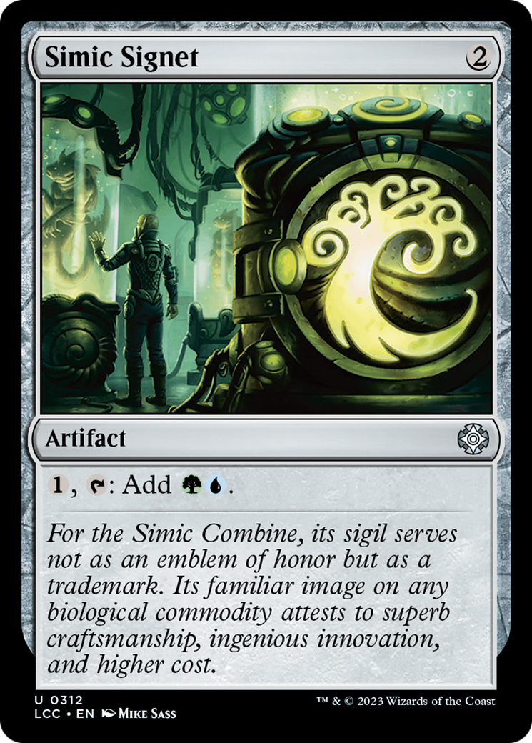 Simic Signet [The Lost Caverns of Ixalan Commander] | Jomio and Rueliete's Cards and Comics