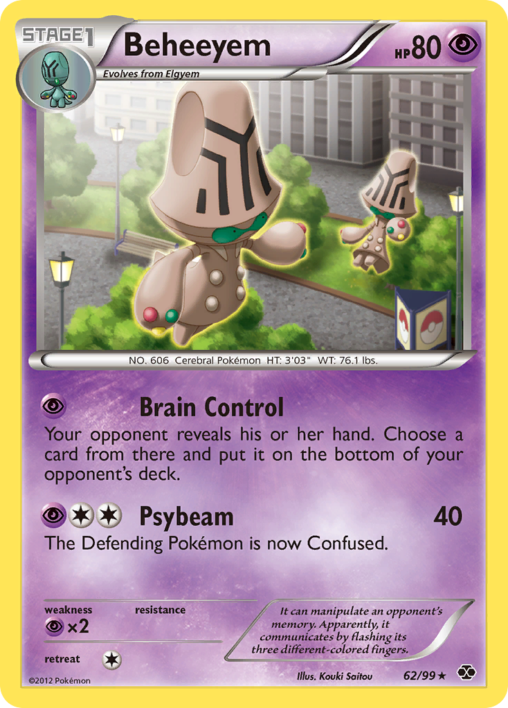 Beheeyem (62/99) [Black & White: Next Destinies] | Jomio and Rueliete's Cards and Comics