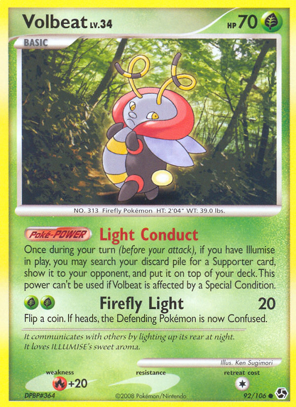 Volbeat (92/106) [Diamond & Pearl: Great Encounters] | Jomio and Rueliete's Cards and Comics
