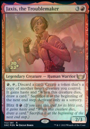 Jaxis, the Troublemaker [Streets of New Capenna Prerelease Promos] | Jomio and Rueliete's Cards and Comics