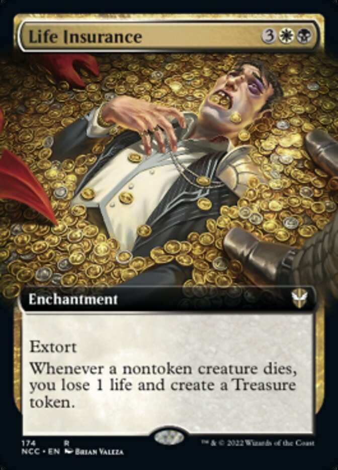 Life Insurance (Extended Art) [Streets of New Capenna Commander] | Jomio and Rueliete's Cards and Comics