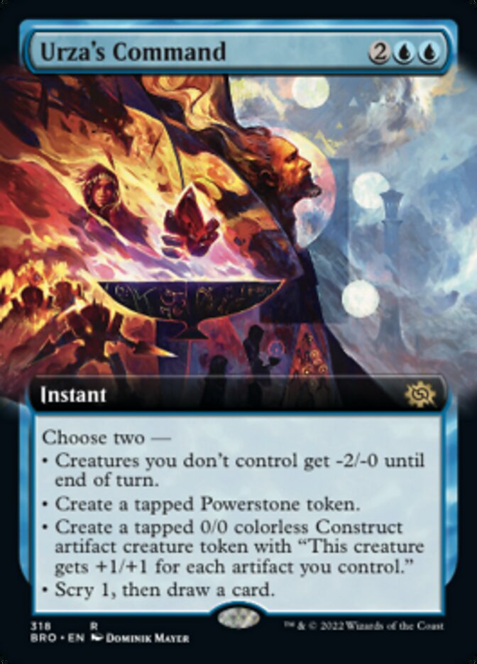 Urza's Command (Extended Art) [The Brothers' War] | Jomio and Rueliete's Cards and Comics