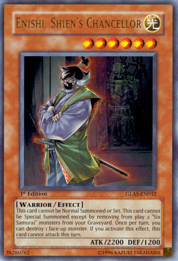 Enishi, Shien's Chancellor [GLAS-EN032] Ultra Rare | Jomio and Rueliete's Cards and Comics