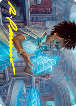 Zimone, Quandrix Prodigy Art Card (Gold-Stamped Signature) [Strixhaven: School of Mages Art Series] | Jomio and Rueliete's Cards and Comics