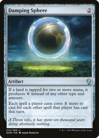 Damping Sphere [Dominaria] | Jomio and Rueliete's Cards and Comics