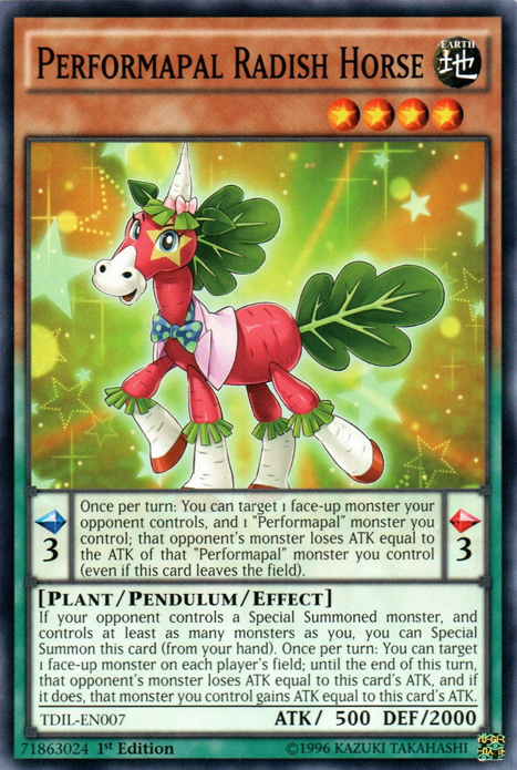 Performapal Radish Horse [TDIL-EN007] Common | Jomio and Rueliete's Cards and Comics