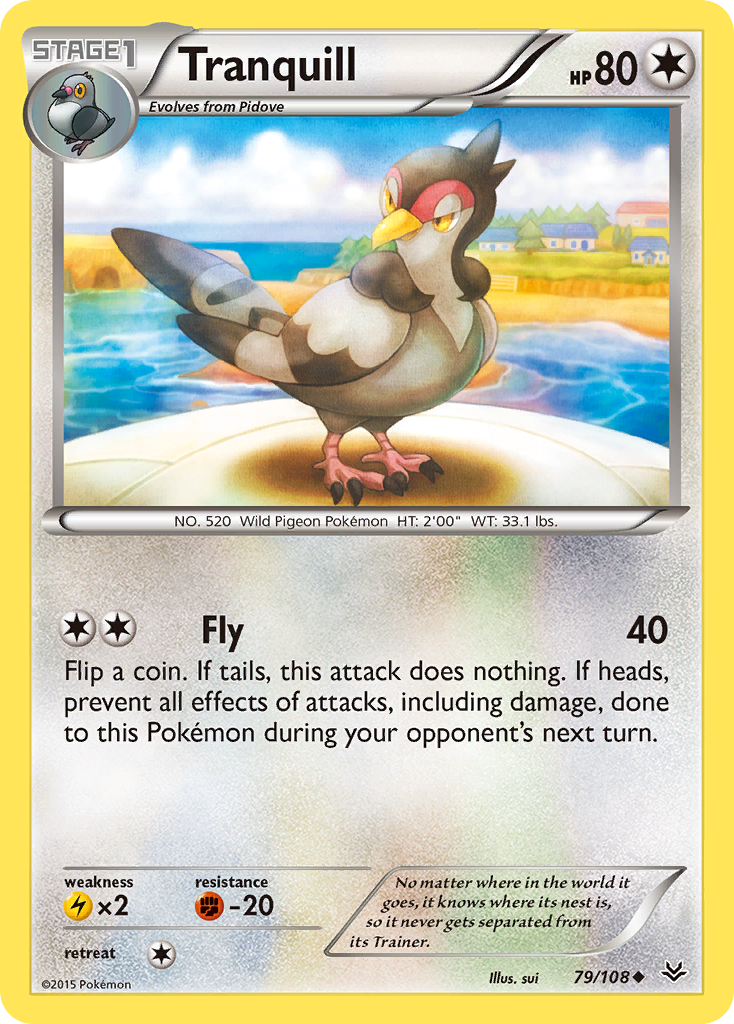 Tranquill (79/108) [XY: Roaring Skies] | Jomio and Rueliete's Cards and Comics
