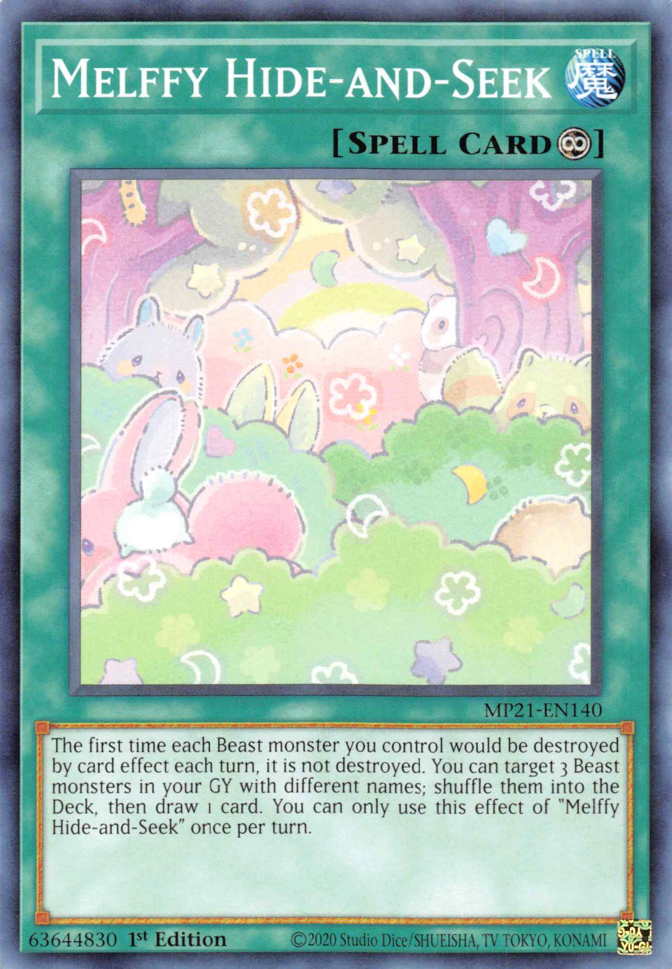Melffy Hide-and-Seek [MP21-EN140] Common | Jomio and Rueliete's Cards and Comics