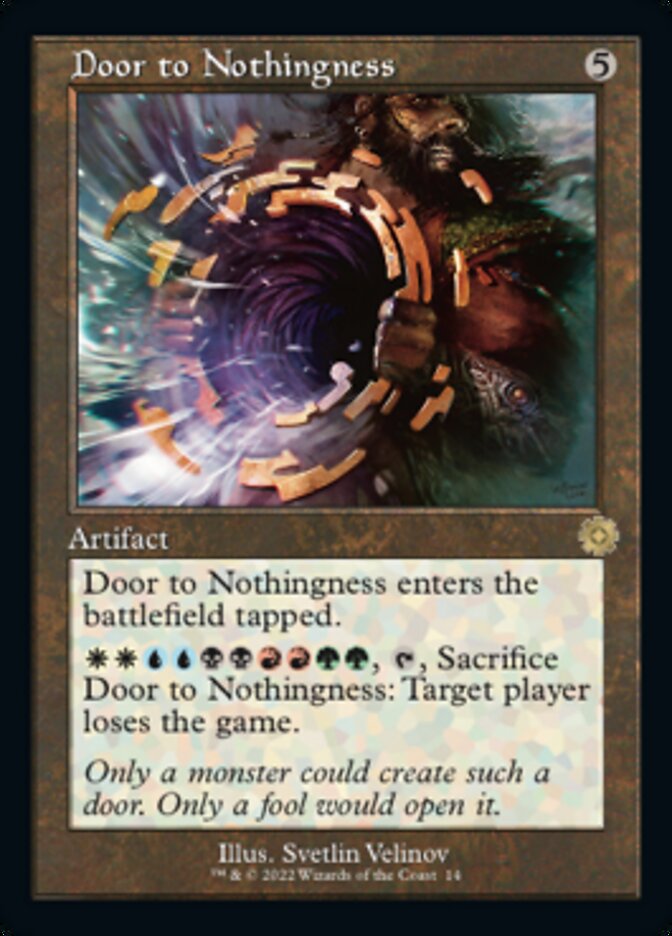 Door to Nothingness (Retro) [The Brothers' War Retro Artifacts] | Jomio and Rueliete's Cards and Comics