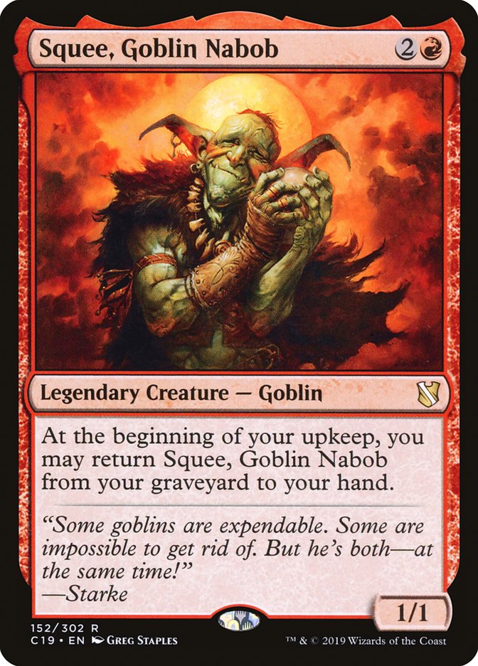 Squee, Goblin Nabob [Commander 2019] | Jomio and Rueliete's Cards and Comics