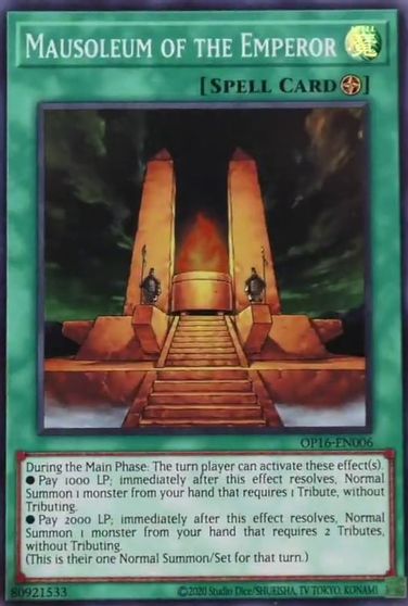 Mausoleum of the Emperor [OP16-EN006] Super Rare | Jomio and Rueliete's Cards and Comics