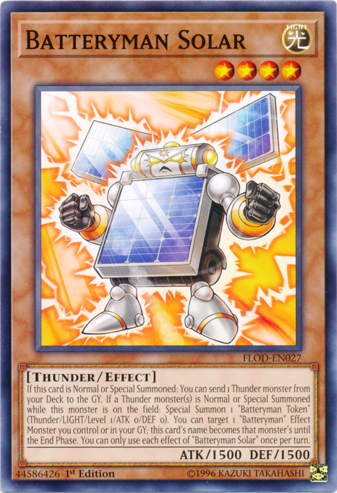 Batteryman Solar [FLOD-EN027] Common | Jomio and Rueliete's Cards and Comics