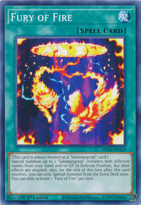 Fury of Fire [MP20-EN129] Common | Jomio and Rueliete's Cards and Comics