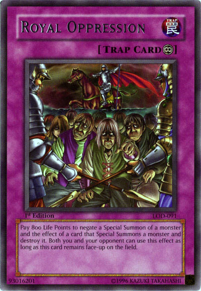 Royal Oppression [LOD-091] Rare | Jomio and Rueliete's Cards and Comics