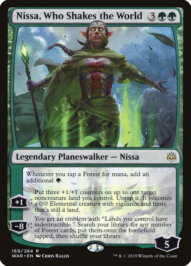 Nissa, Who Shakes the World [War of the Spark] | Jomio and Rueliete's Cards and Comics