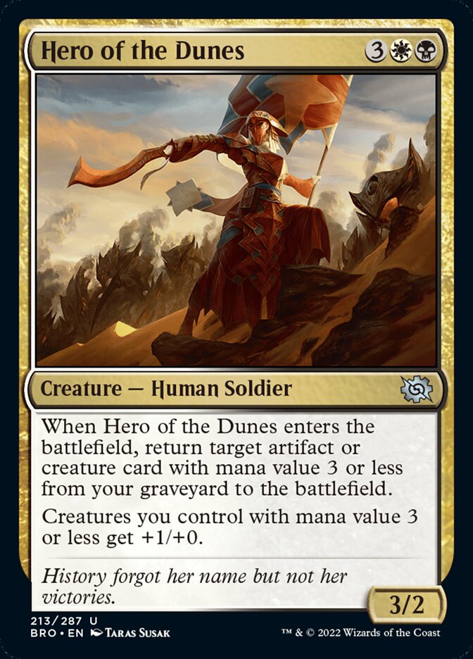 Hero of the Dunes [The Brothers' War] | Jomio and Rueliete's Cards and Comics