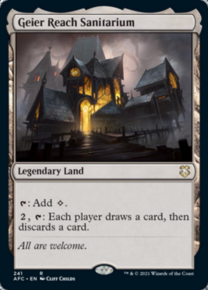 Geier Reach Sanitarium [Dungeons & Dragons: Adventures in the Forgotten Realms Commander] | Jomio and Rueliete's Cards and Comics