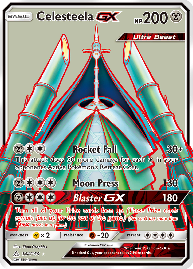 Celesteela GX (144/156) [Sun & Moon: Ultra Prism] | Jomio and Rueliete's Cards and Comics