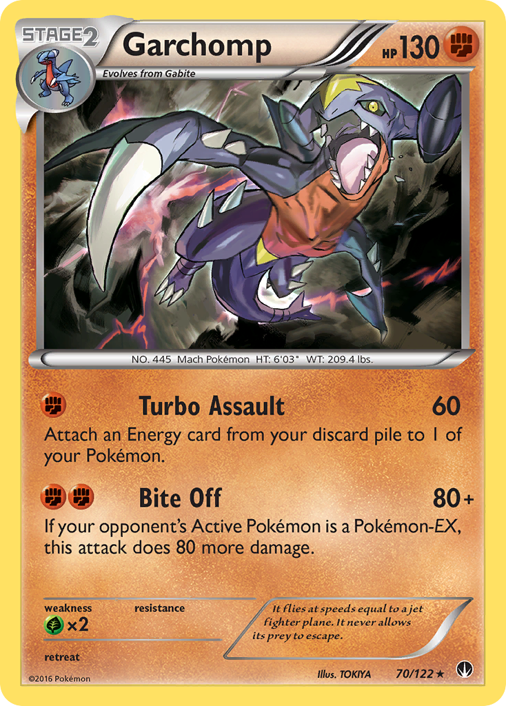 Garchomp (70/122) [XY: BREAKpoint] | Jomio and Rueliete's Cards and Comics