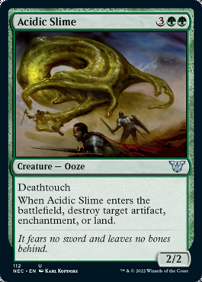 Acidic Slime [Kamigawa: Neon Dynasty Commander] | Jomio and Rueliete's Cards and Comics