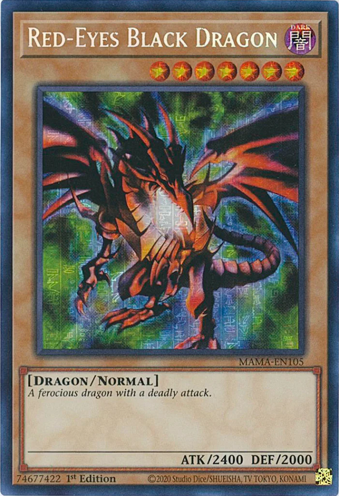 Red-Eyes Black Dragon [MAMA-EN105] Secret Pharaoh's Rare | Jomio and Rueliete's Cards and Comics