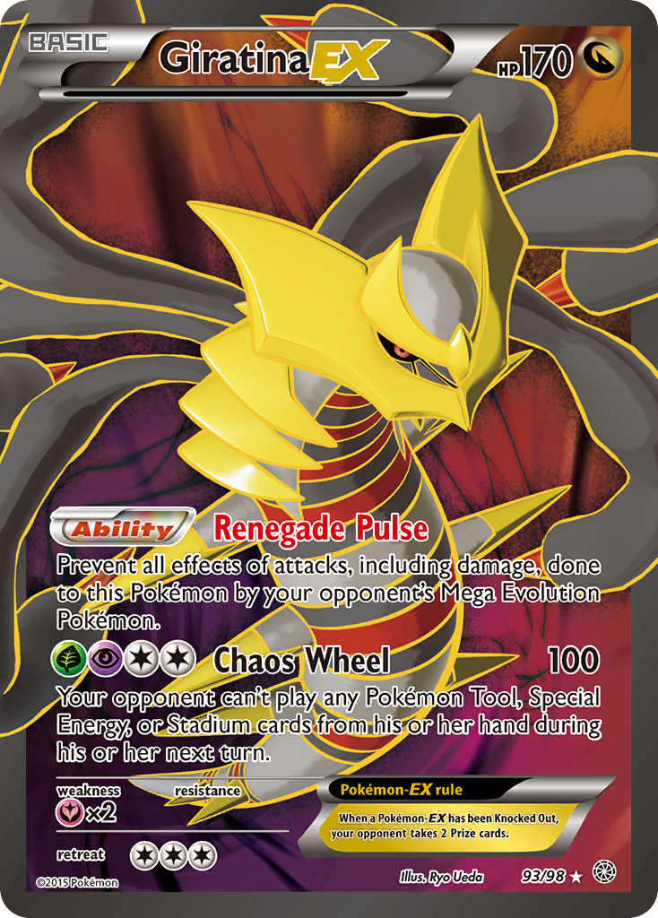 Giratina EX (93/98) [XY: Ancient Origins] | Jomio and Rueliete's Cards and Comics