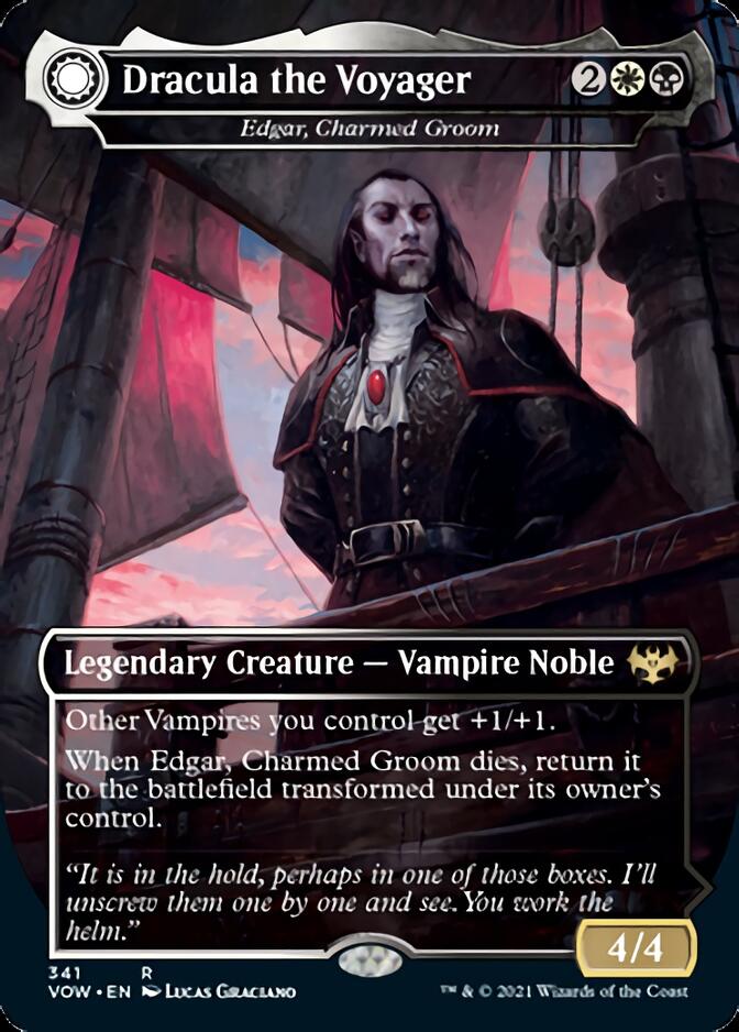 Edgar, Charmed Groom // Edgar Markov's Coffin - Dracula the Voyager // Casket of Native Earth [Innistrad: Crimson Vow] | Jomio and Rueliete's Cards and Comics