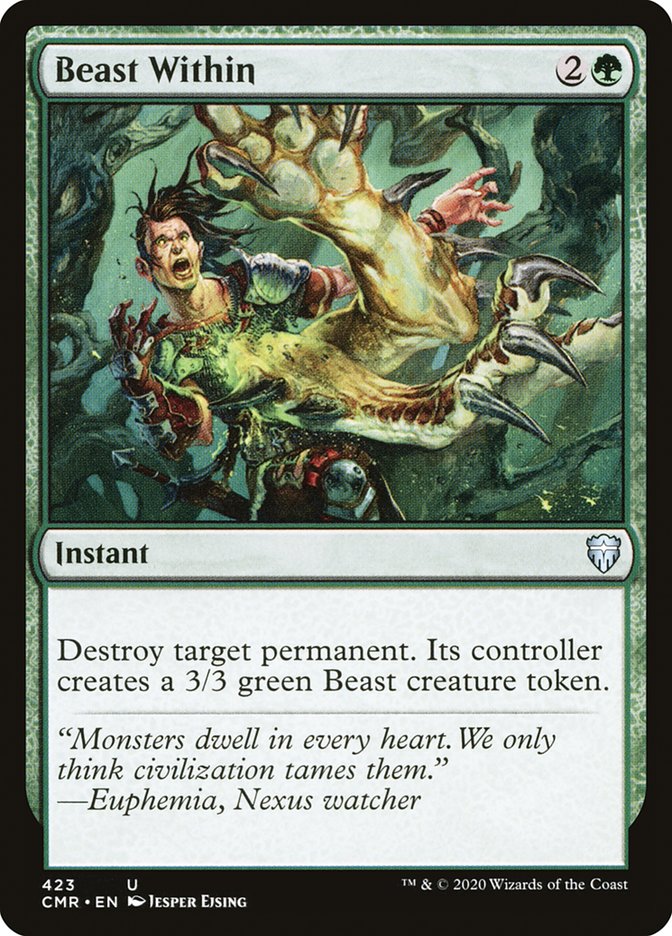 Beast Within [Commander Legends] | Jomio and Rueliete's Cards and Comics