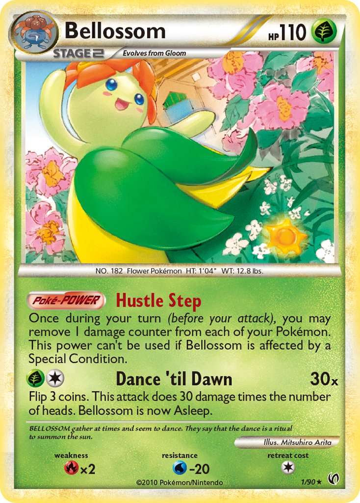 Bellossom (1/90) (Theme Deck Exclusive) [HeartGold & SoulSilver: Undaunted] | Jomio and Rueliete's Cards and Comics