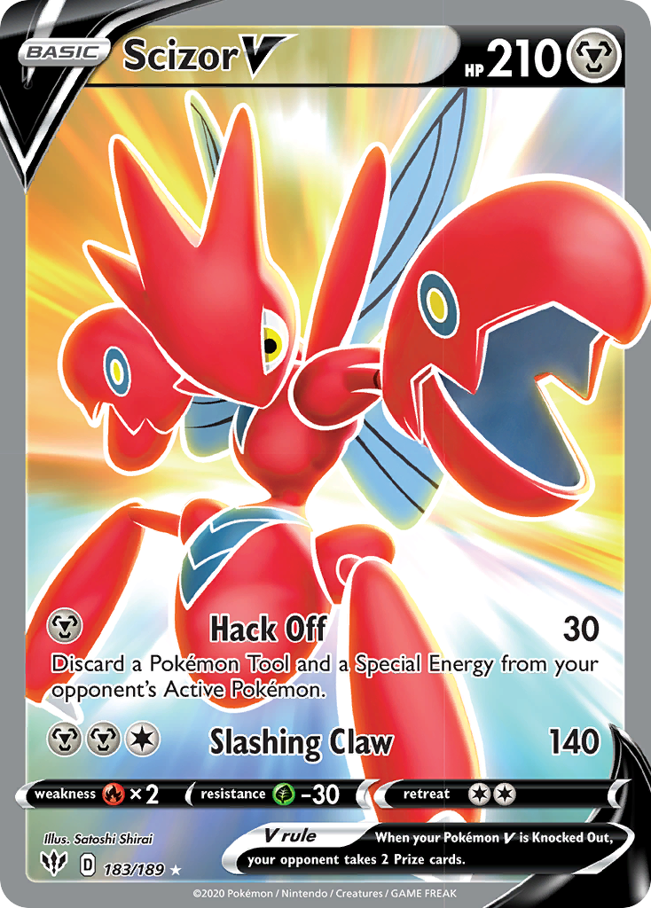Scizor V (183/189) [Sword & Shield: Darkness Ablaze] | Jomio and Rueliete's Cards and Comics