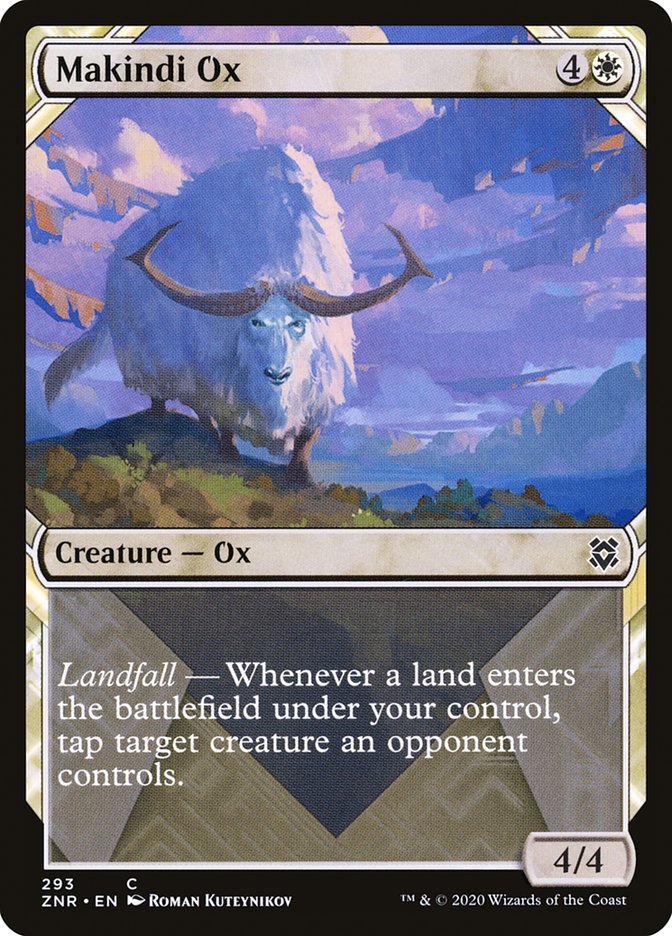 Makindi Ox (Showcase) [Zendikar Rising] | Jomio and Rueliete's Cards and Comics