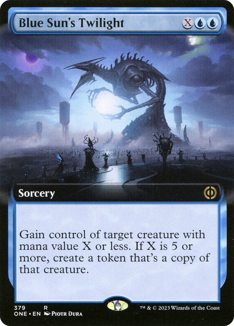Blue Sun's Twilight (Extended Art) [Phyrexia: All Will Be One] | Jomio and Rueliete's Cards and Comics