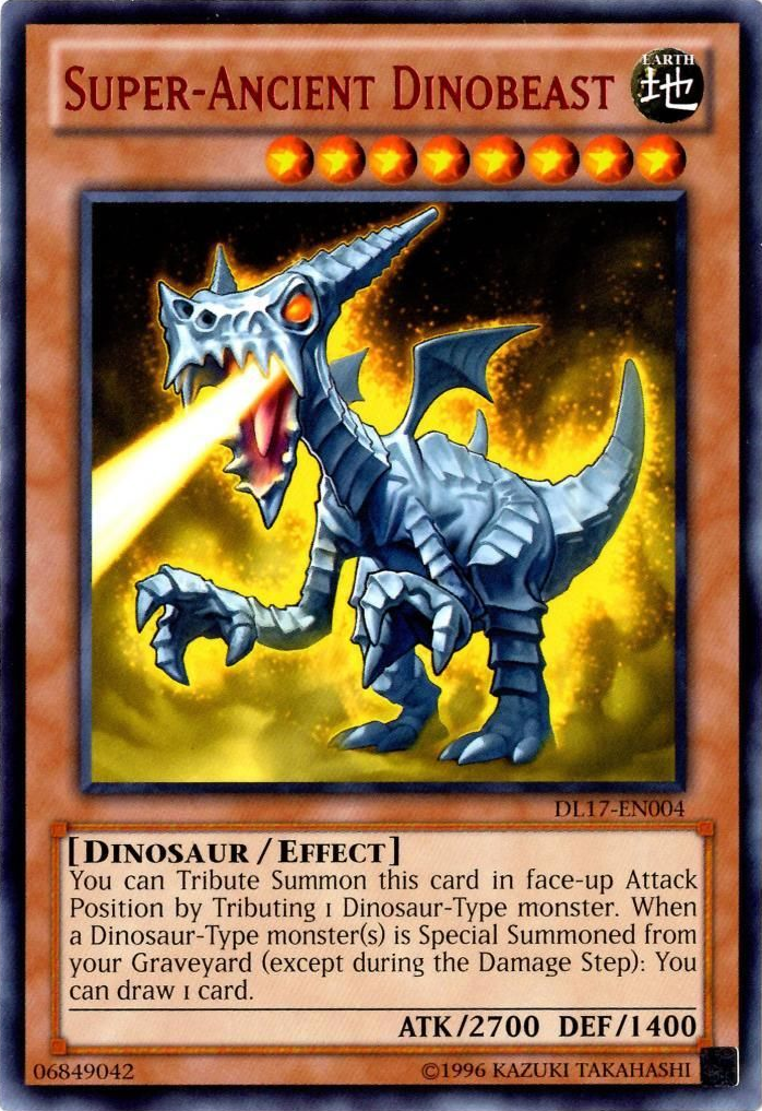 Super-Ancient Dinobeast (Red) [DL17-EN004] Rare | Jomio and Rueliete's Cards and Comics