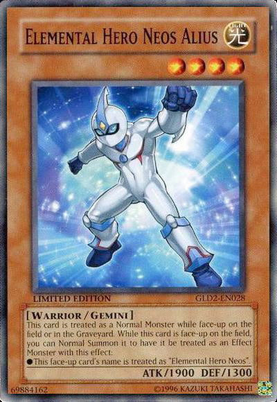 Elemental Hero Neos Alius [GLD2-EN028] Common | Jomio and Rueliete's Cards and Comics
